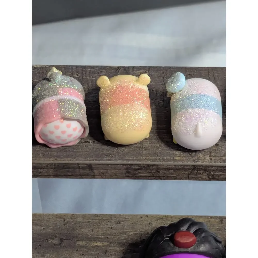 DISNEY TSUM TSUM Lot of 12 Mixed Figures - Glitter, Pastel, Etc.